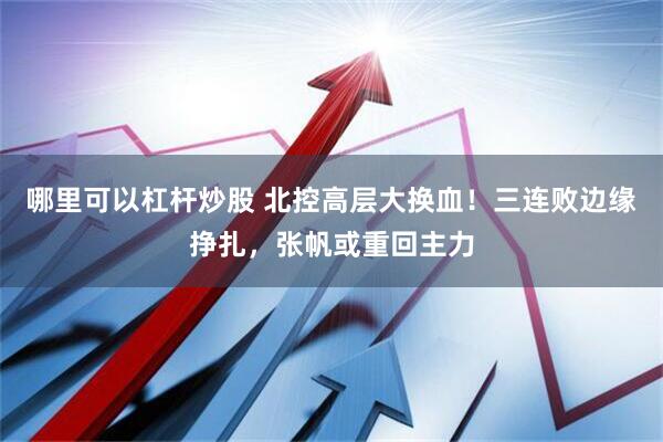 哪里可以杠杆炒股 北控高层大换血!三连败边缘挣扎,张帆或重回主力